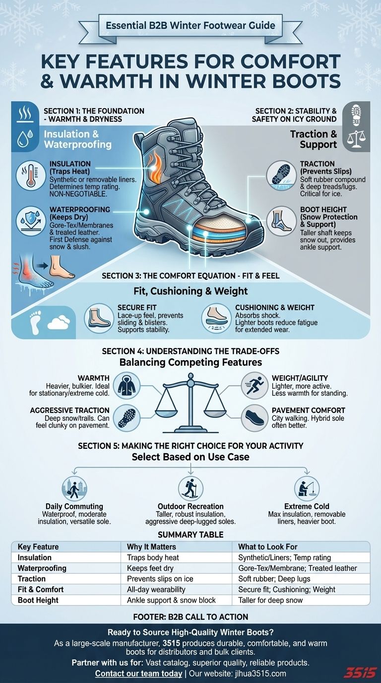 Quali sono le caratteristiche fondamentali da cercare negli scarponi invernali per comfort e calore? Trova il tuo modello perfetto Guida Visiva
