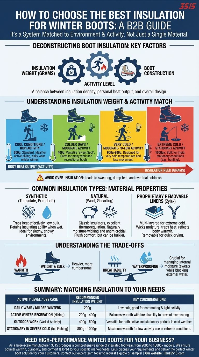 如何为冬季靴子选择最佳的保暖材料？为任何气候选择合适的保暖材料 图解指南