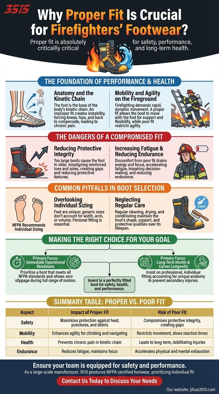 Por que o ajuste adequado é crucial para o calçado dos bombeiros? Evite lesões e melhore o desempenho Guia Visual