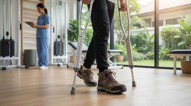 ¿Se necesitan dispositivos de asistencia adicionales con una bota para caminar? Comprenda su estado de carga de peso