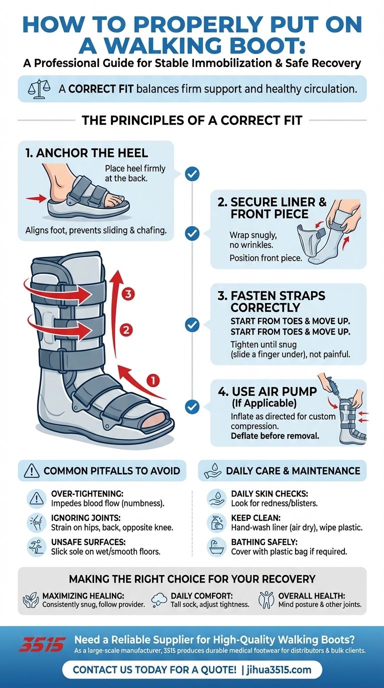 Wie zieht man einen Gehgips richtig an? Eine Schritt-für-Schritt-Anleitung für eine sichere Heilung Visuelle Anleitung