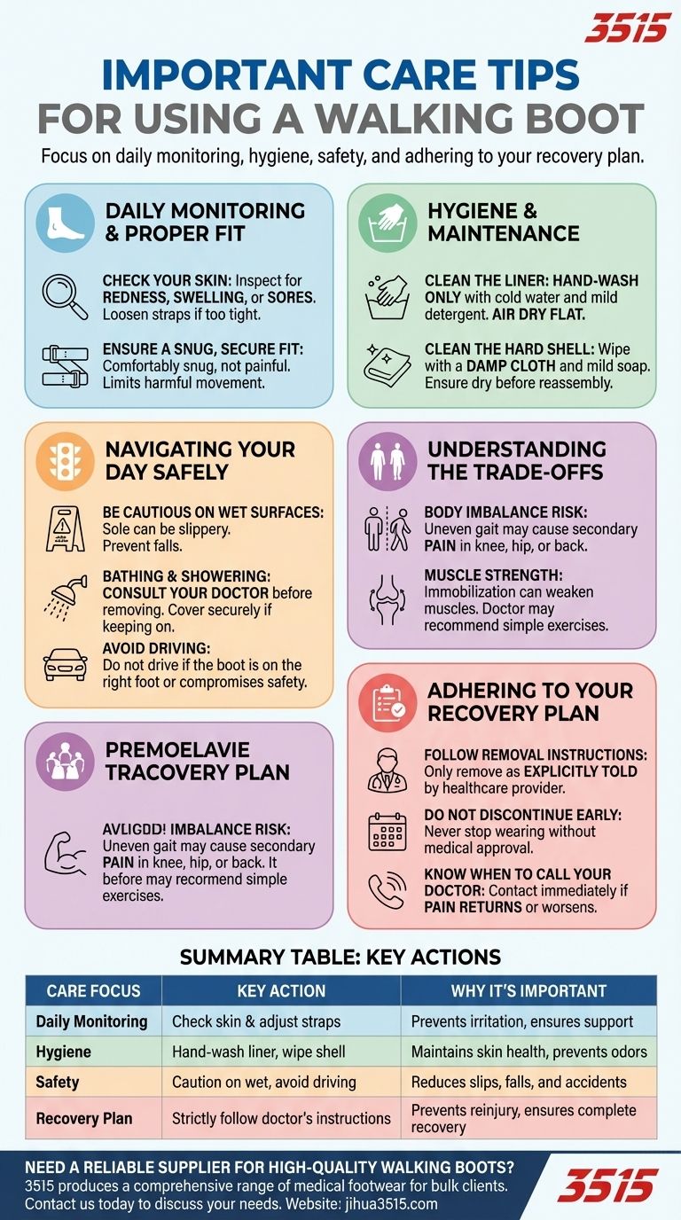 使用助行靴有哪些重要的护理技巧？确保安全快速康复 图解指南