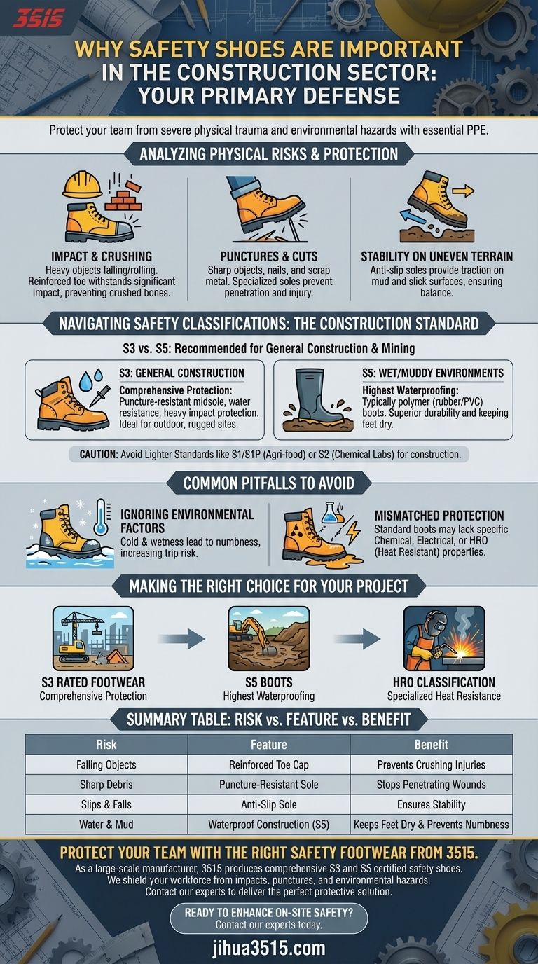 ¿Por qué son importantes las botas de seguridad en el sector de la construcción? Protección esencial para su fuerza laboral Guía Visual
