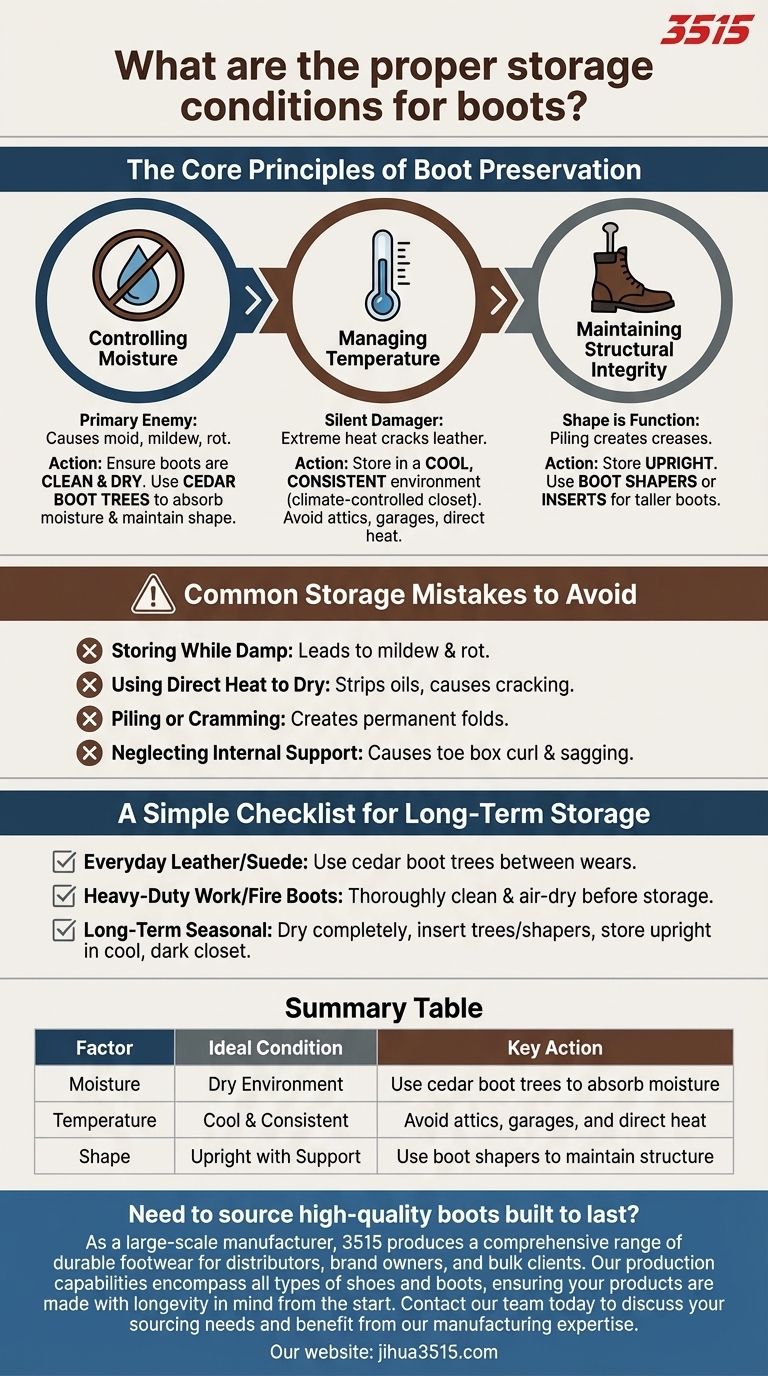 Quelles sont les conditions de stockage appropriées pour les bottes ? Prolongez leur durée de vie grâce à des soins experts Guide Visuel