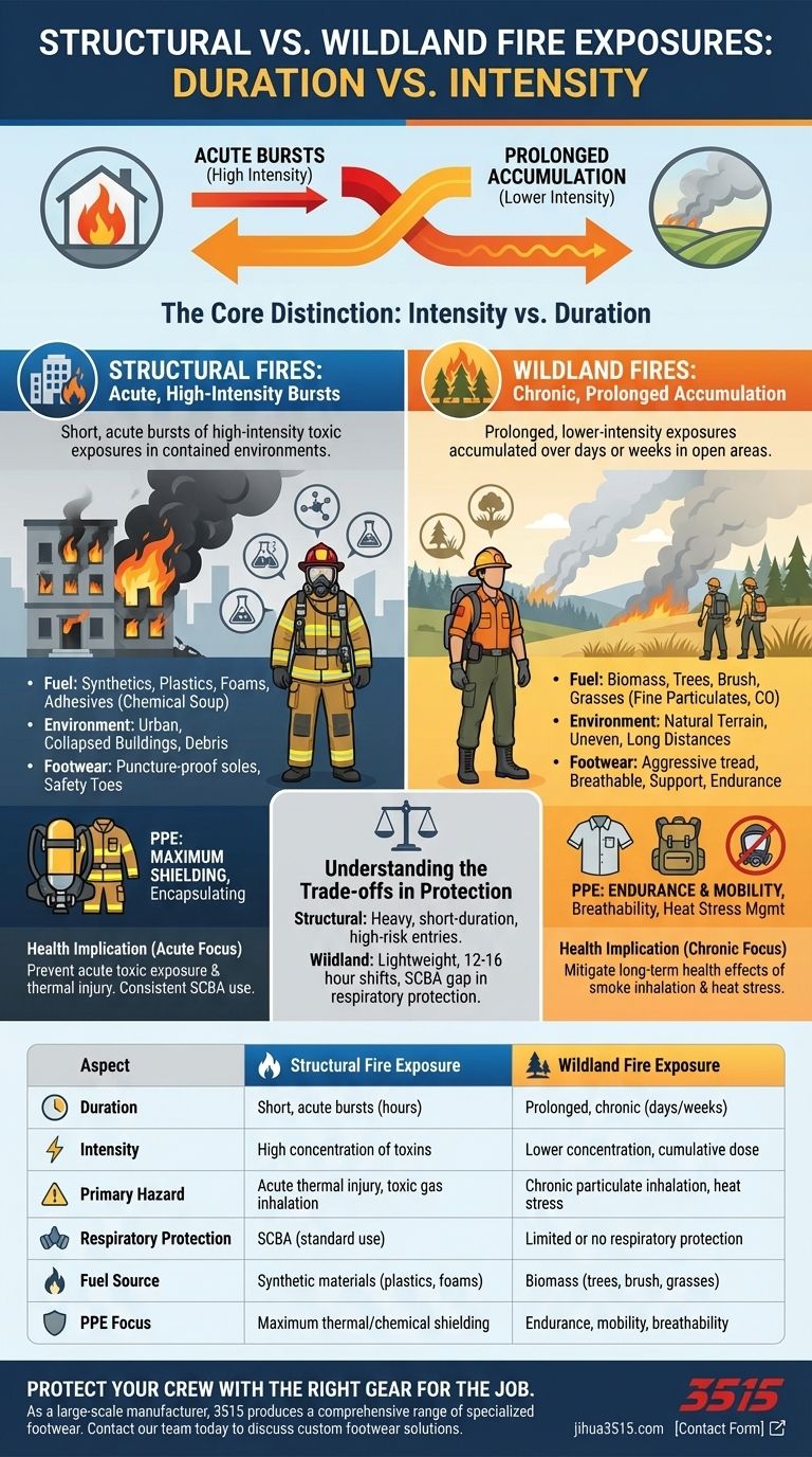 Wie unterscheiden sich Waldbrandexpositionen von Gebäudebrandexpositionen? Verstehen Sie die kritischen Gesundheitsrisiken Visuelle Anleitung