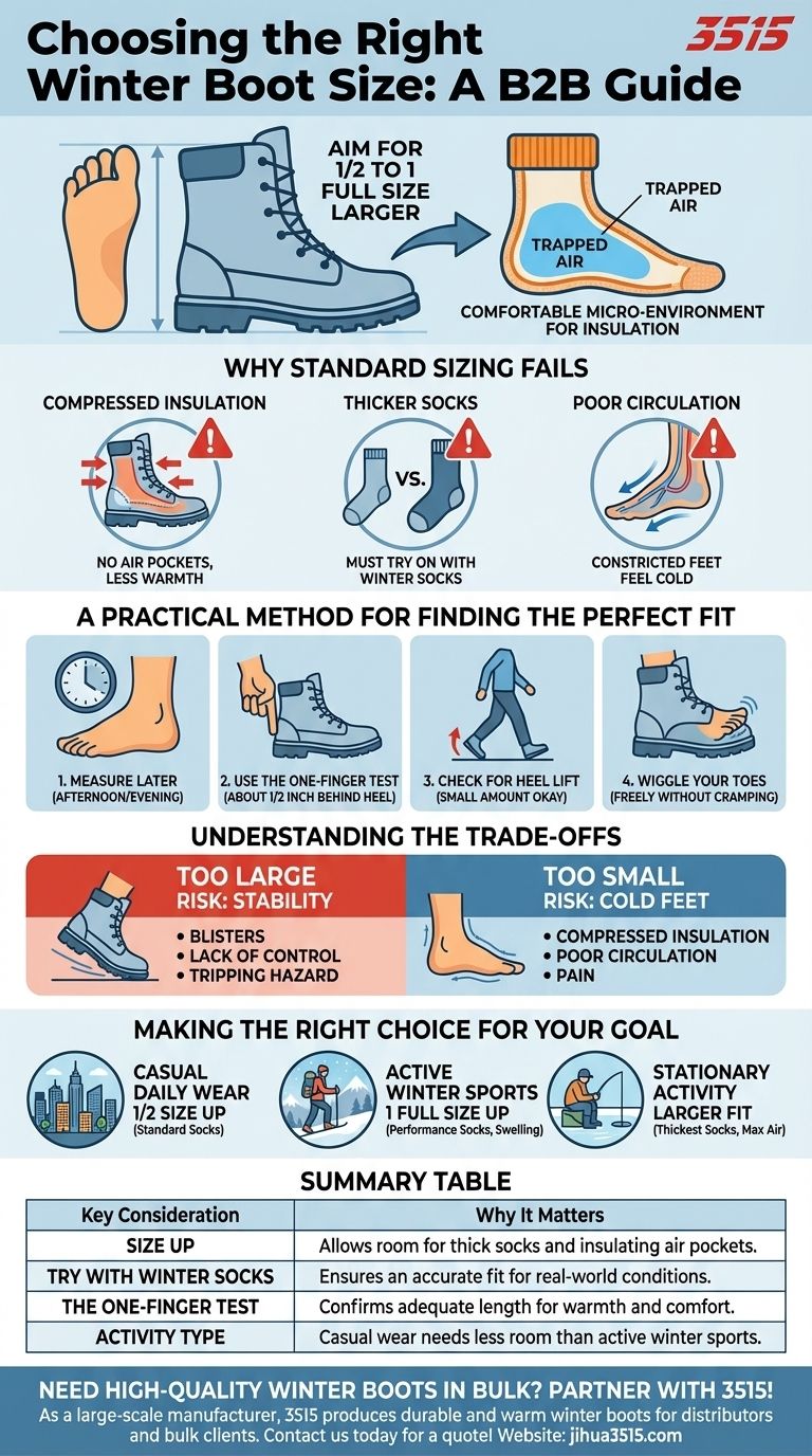 选择合适的冬季靴子尺码时应考虑什么？确保保暖舒适 图解指南