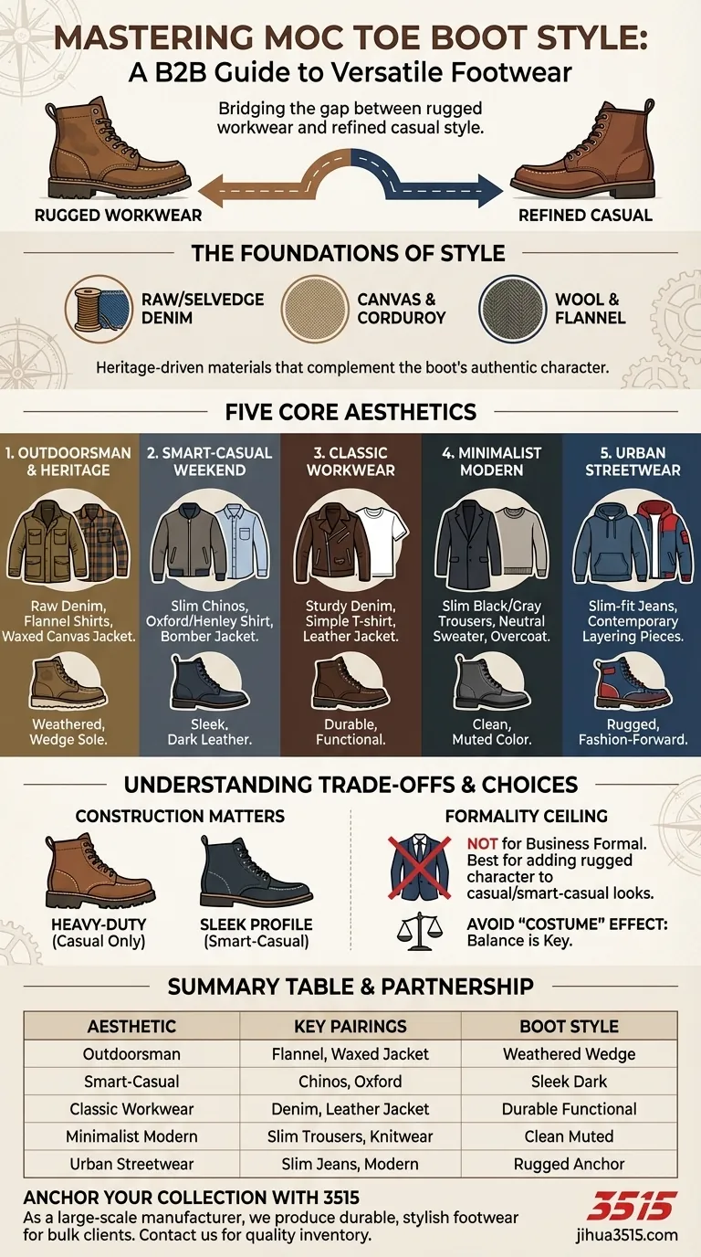 Avec quels types de tenues peut-on porter des bottes à bout moccasin ? Guide de style polyvalent Guide Visuel