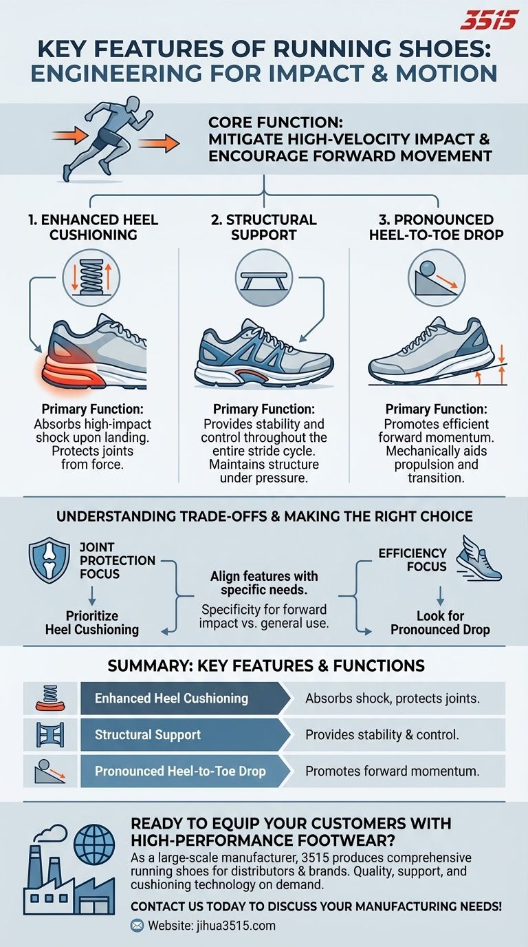 What are the key features of running shoes? Essential Cushioning & Support for Performance Visual Guide