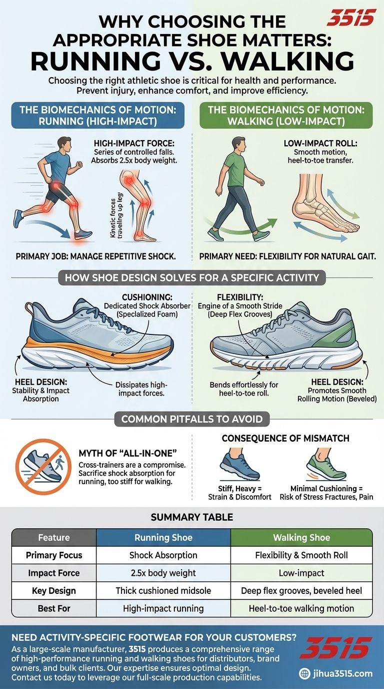 Pourquoi est-il important de choisir la chaussure appropriée pour courir ou marcher ? Prévenir les blessures et améliorer les performances Guide Visuel