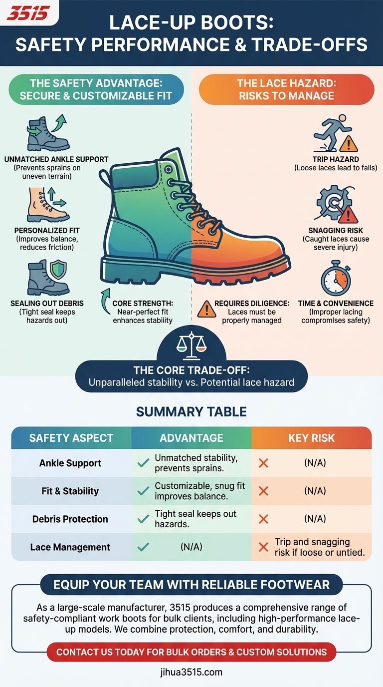 Wie schneiden Schnürstiefel in Bezug auf die Sicherheit ab? Maximierung der Knöchelunterstützung und Minimierung von Risiken Visuelle Anleitung