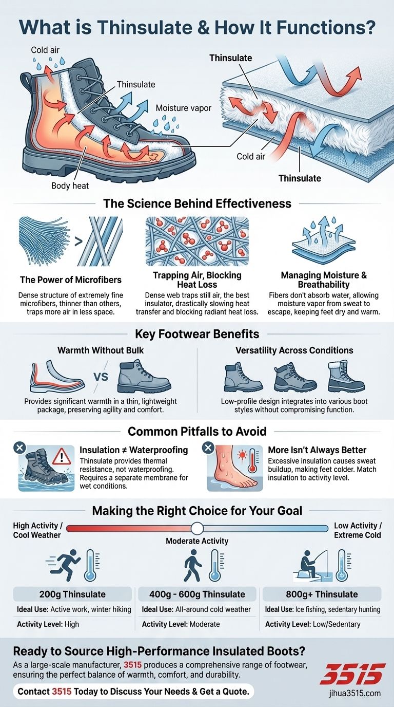 ما هو Thinsulate وكيف يعمل في الأحذية المعزولة؟ تحقيق دفء فائق بدون حجم دليل مرئي