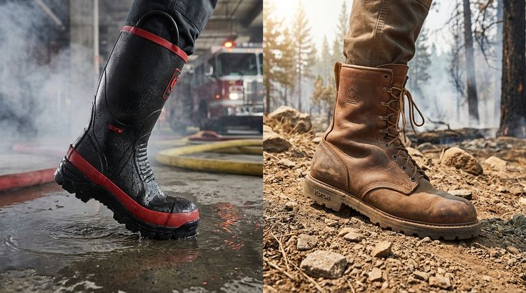 Quelles sont les différences entre les bottes de pompier en cuir et en caoutchouc ? Choisissez la bonne protection pour votre mission