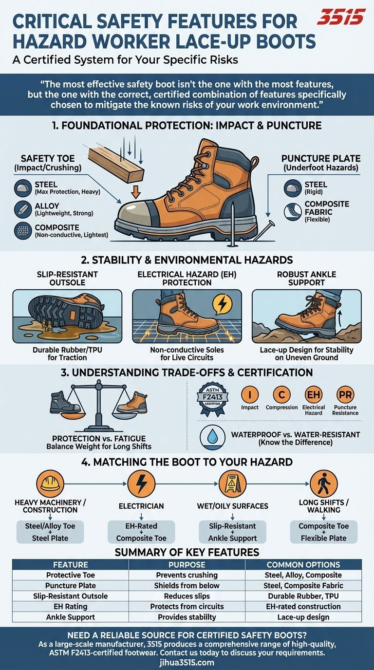 Auf welche Sicherheitsmerkmale sollten Gefahrenarbeiter bei Schnürstiefeln achten? Ein Leitfaden zum zertifizierten Schutz Visuelle Anleitung