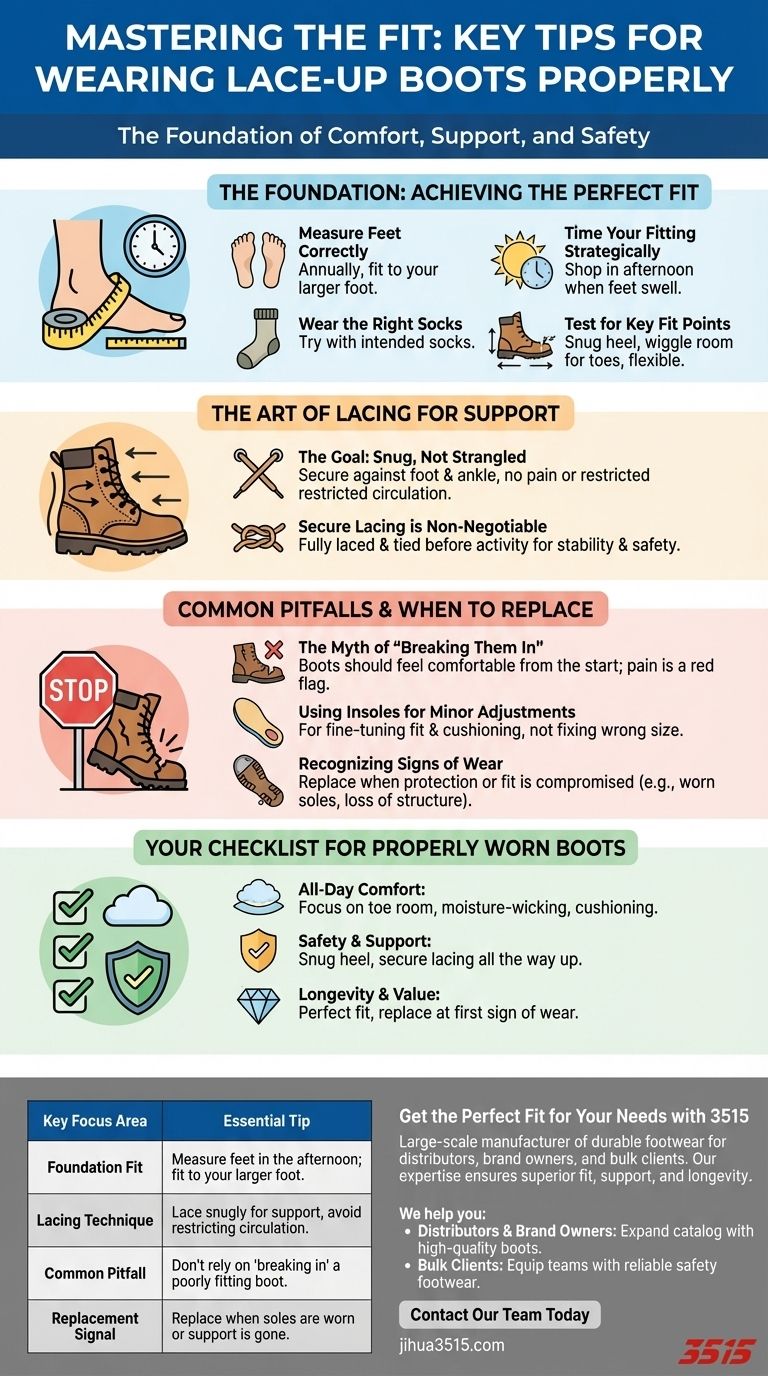 穿系带靴子的关键技巧是什么？实现完美贴合与舒适 图解指南