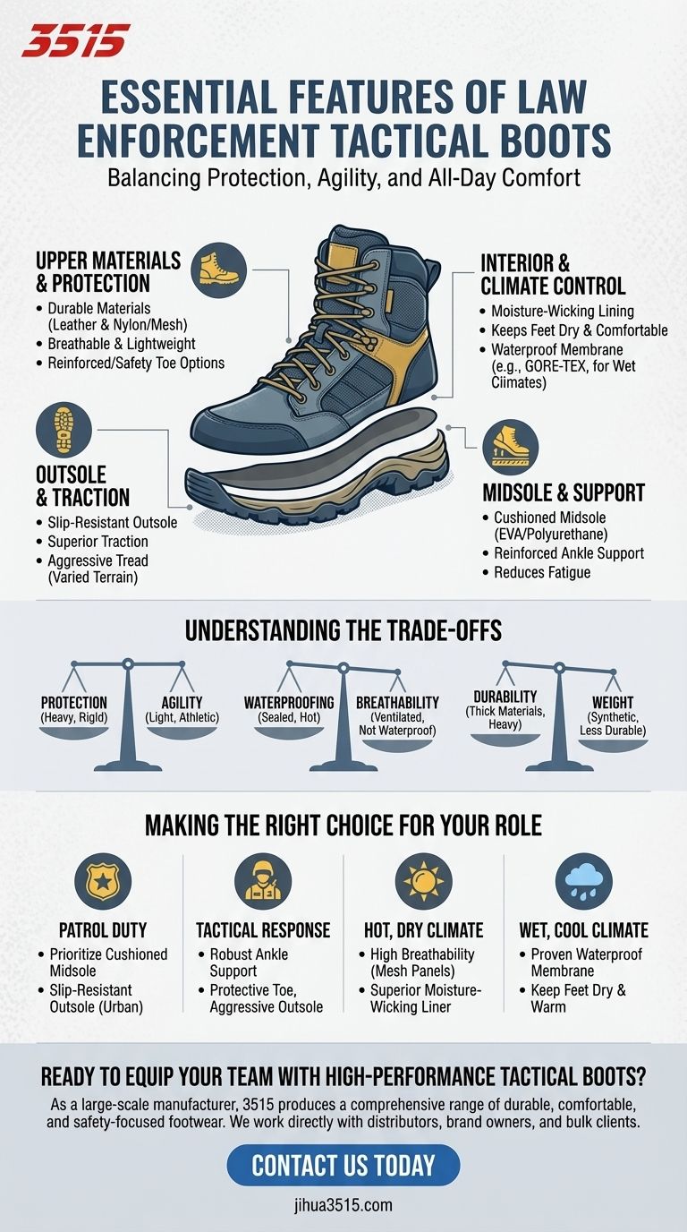 ¿Qué características deben buscar los agentes de policía en las botas tácticas? Guía esencial para la seguridad y el rendimiento. Guía Visual