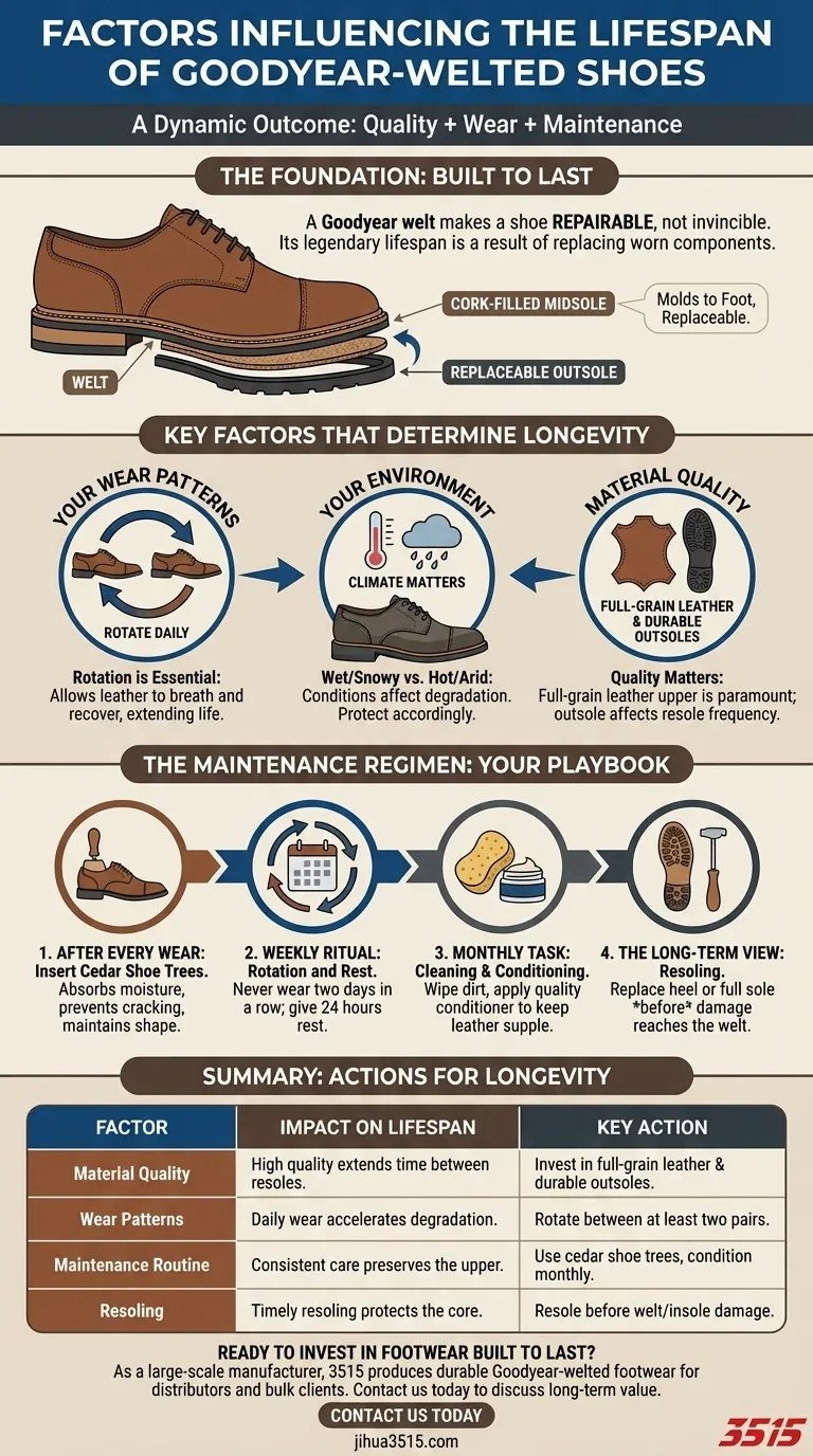 Quels facteurs influencent la durée de vie des chaussures Goodyear cousues ? Libérez des décennies d'utilisation Guide Visuel