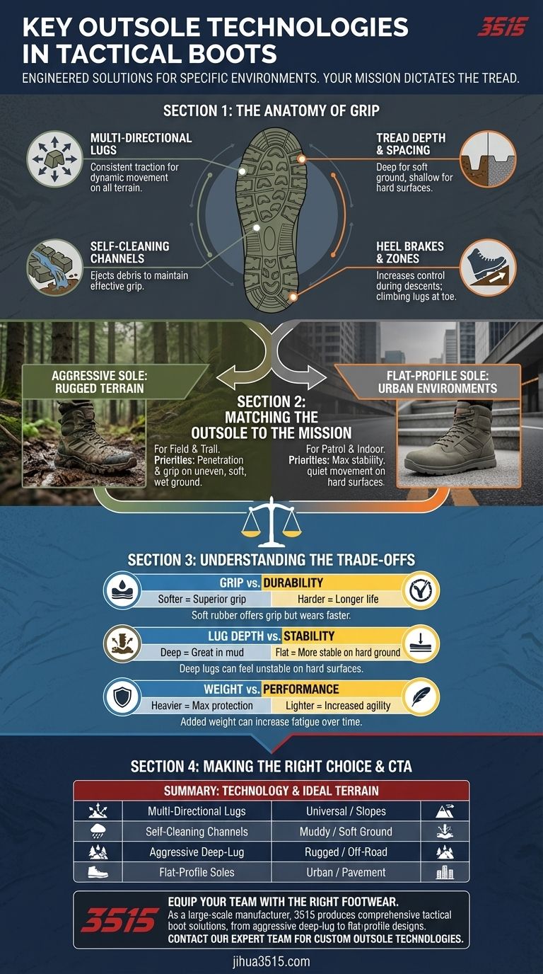 ¿Cuáles son las tecnologías clave de la suela en las botas tácticas? Una guía para una tracción y seguridad superiores Guía Visual