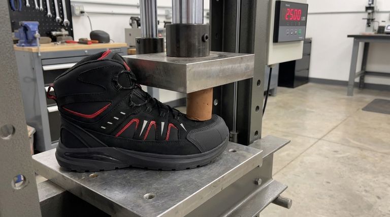 Come viene misurata la resistenza alla compressione negli scarponi di sicurezza? Garantisci la massima protezione delle dita sul lavoro