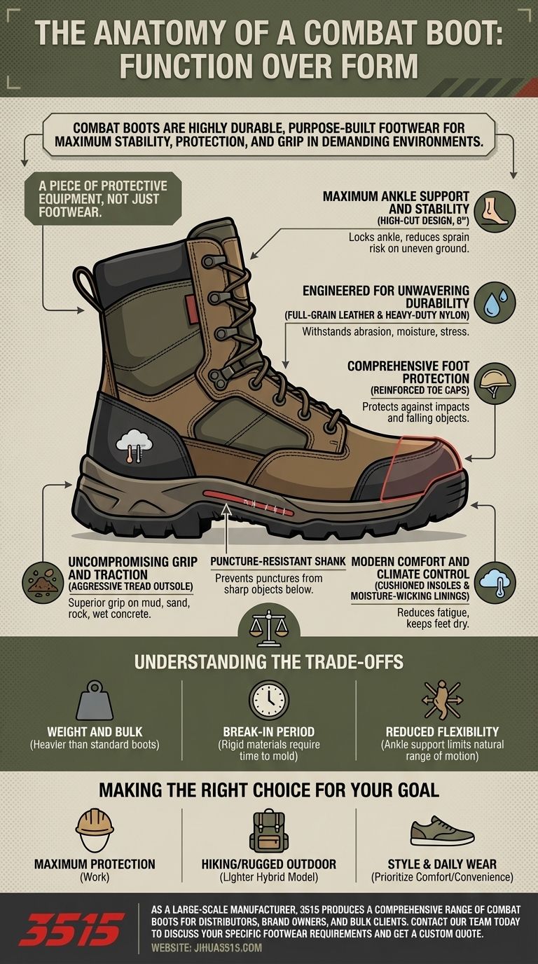 Cosa sono gli stivali da combattimento e le loro caratteristiche principali? Durata e protezione impareggiabili per un uso gravoso Guida Visiva