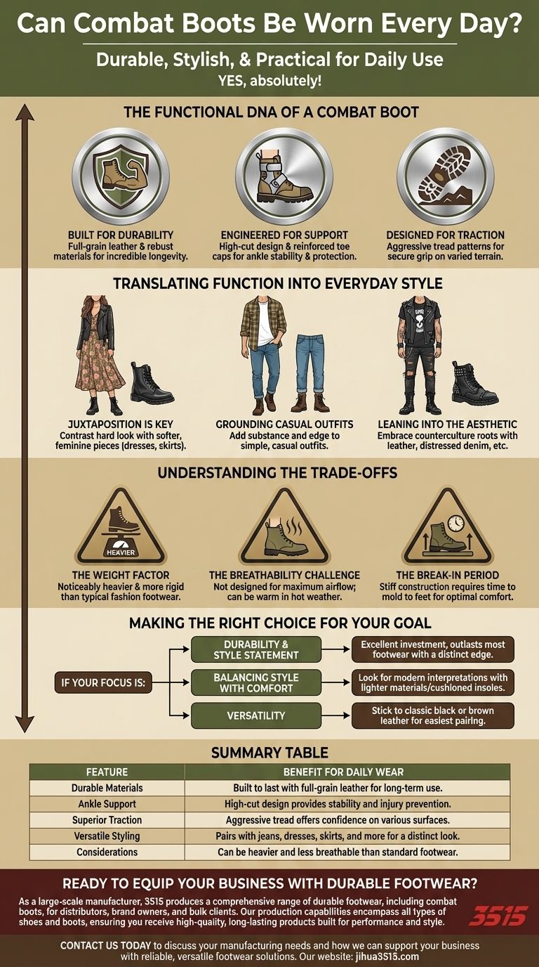 コンバットブーツは毎日履けますか？スタイリングと耐久性のガイド ビジュアルガイド