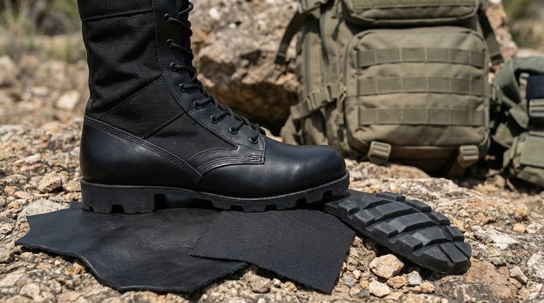 ¿Qué materiales se utilizan comúnmente para fabricar botas de combate? Descubra la combinación óptima para durabilidad y rendimiento.
