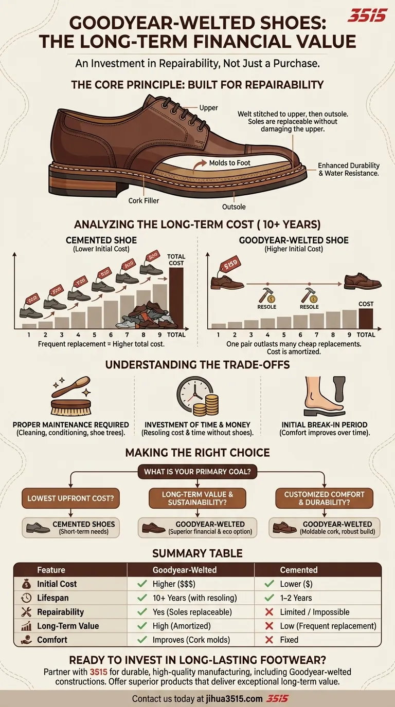 固特异沿条缝制鞋的成本与其长期价值相比如何？一项长期投资分析 图解指南