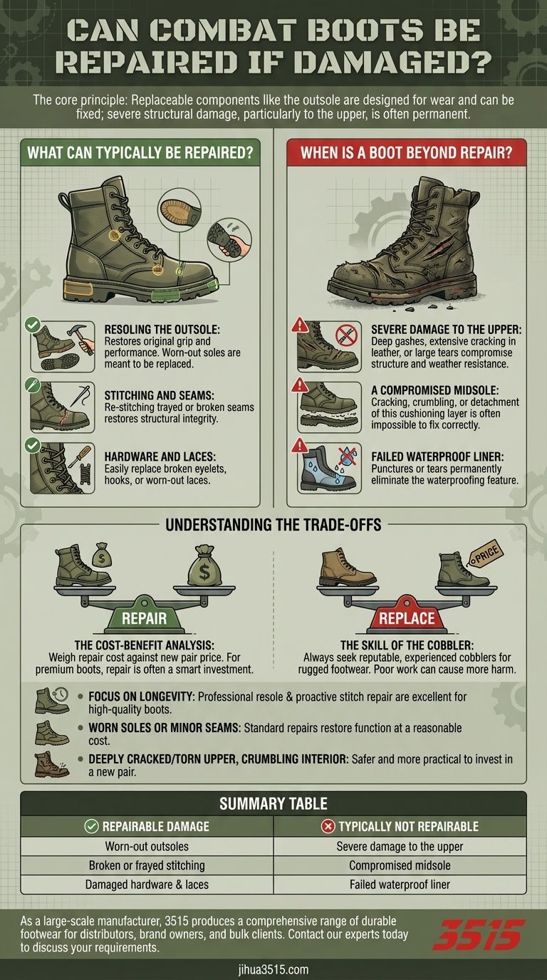 ¿Se pueden reparar las botas de combate si están dañadas? Prolonga la vida útil de tu calzado resistente Guía Visual