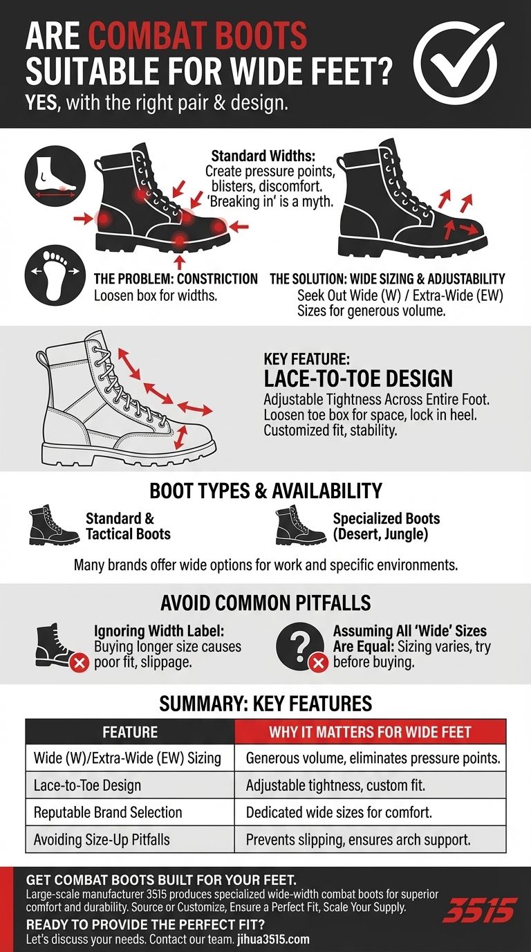 Sind Kampfstiefel für Menschen mit breiten Füßen geeignet? Finden Sie die perfekte Passform für maximalen Komfort Visuelle Anleitung
