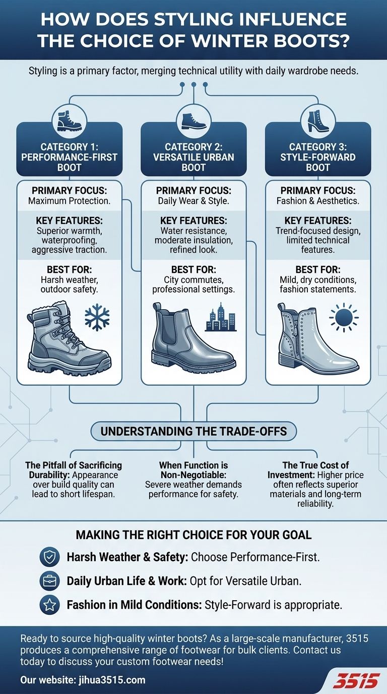 스타일링은 겨울 부츠 선택에 어떤 영향을 미칩니까? 라이프스타일에 완벽한 균형 찾기 시각적 가이드