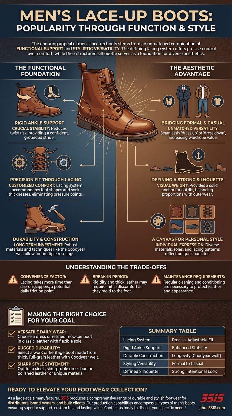 Quais são as características principais das botas masculinas com cadarço que as tornam populares? Suporte e Estilo Inigualáveis Guia Visual