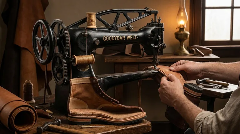 Quelle est l'origine historique de la construction Goodyear Welt ? Découvrez la révolution du 19ème siècle