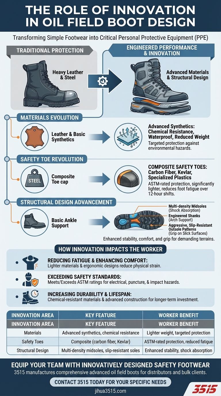 Какую роль играет инновация в дизайне рабочих ботинок для нефтегазовой отрасли? Повышение безопасности и производительности Визуальное руководство