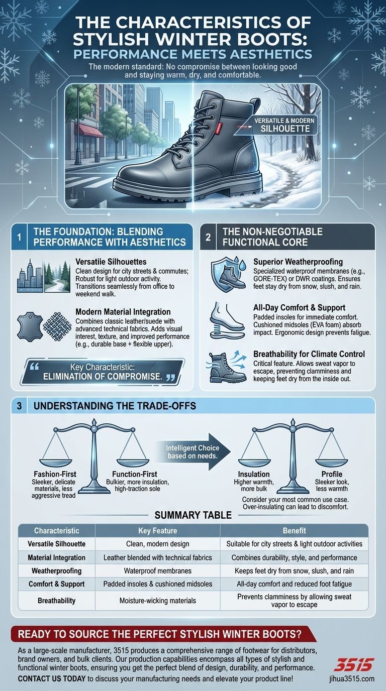 Quali sono le caratteristiche degli stivali invernali eleganti? La guida definitiva a forma e funzione Guida Visiva