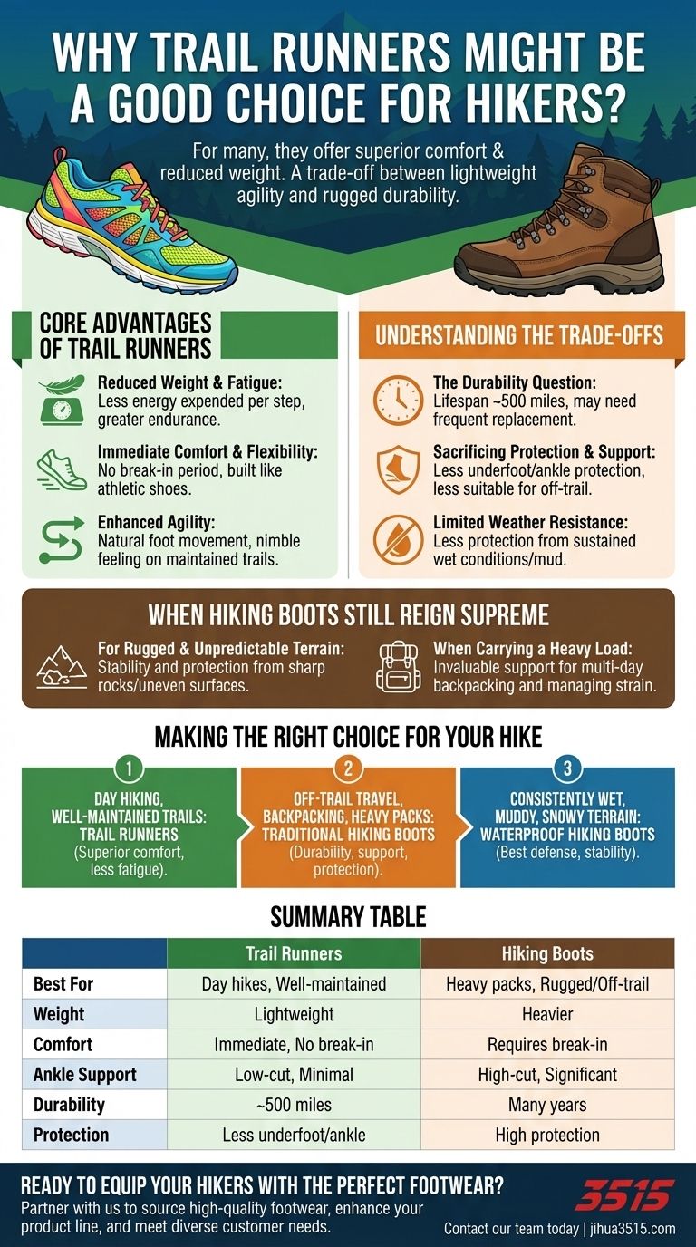 ¿Por qué las zapatillas de trail running podrían ser una buena opción para los excursionistas? Desbloquea caminatas más ligeras y ágiles Guía Visual
