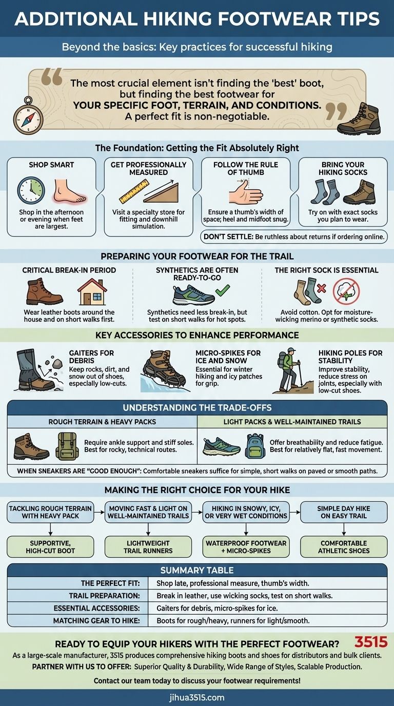 Welche zusätzlichen Tipps gibt es für Wanderschuhe? Die perfekte Passform für jeden Weg finden Visuelle Anleitung