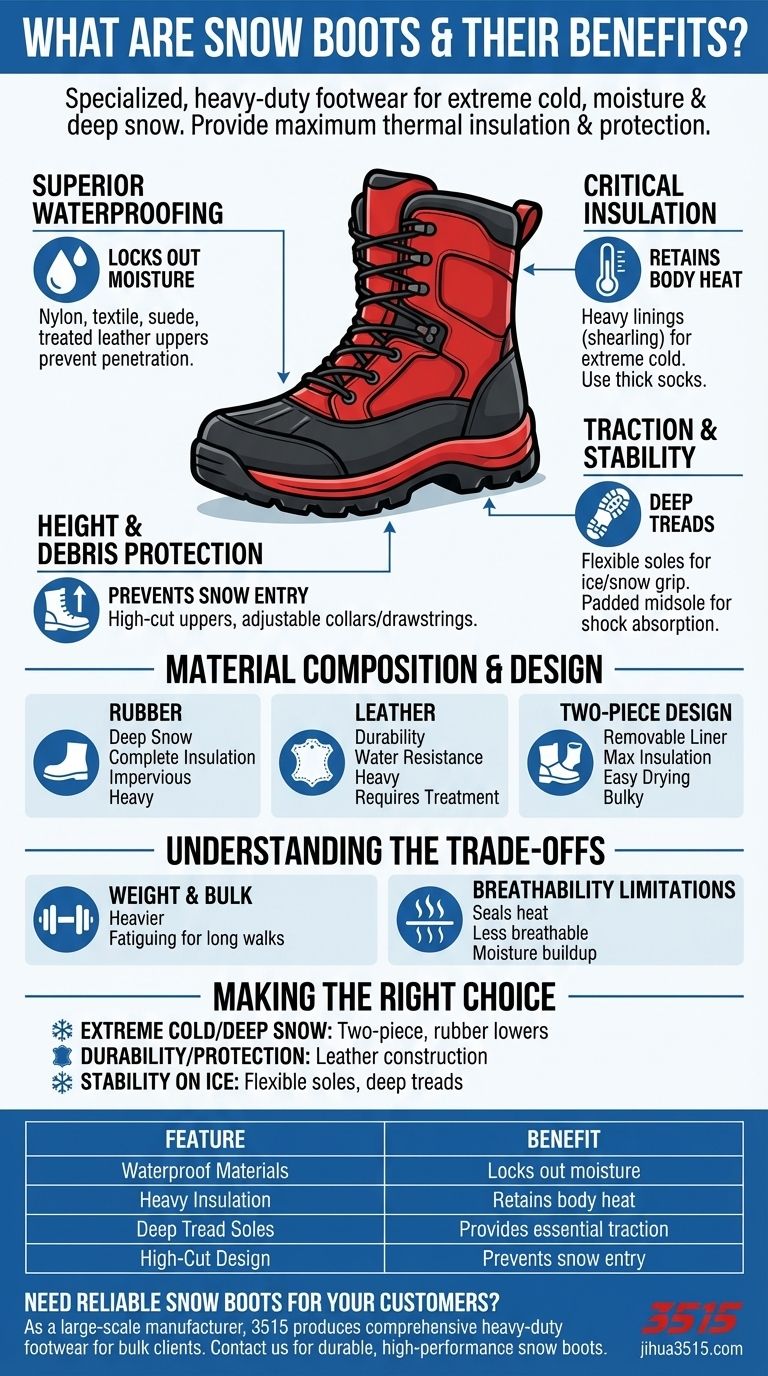 Was sind Schneestiefel und welche Vorteile haben sie? Bleiben Sie warm & trocken im extremen Winter Visuelle Anleitung