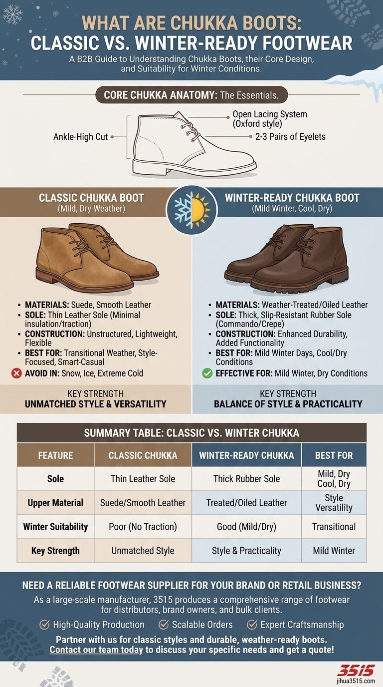 Was sind Chukka-Stiefel und warum sind sie eine gute Wahl für Winterfußbekleidung? Stil trifft Funktion für kühles Wetter Visuelle Anleitung