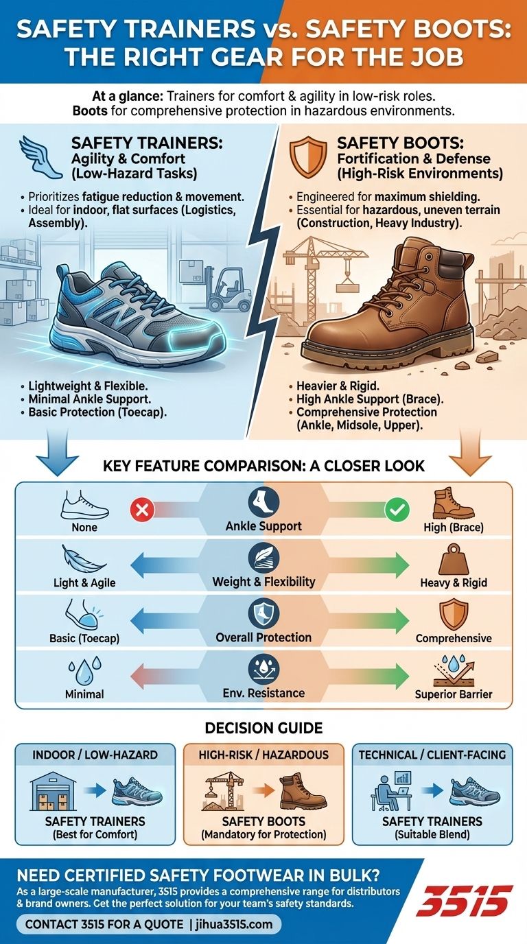 ما هي أحذية السلامة الرياضية وكيف تختلف عن أحذية السلامة؟ اختر الأحذية المناسبة لعملك دليل مرئي