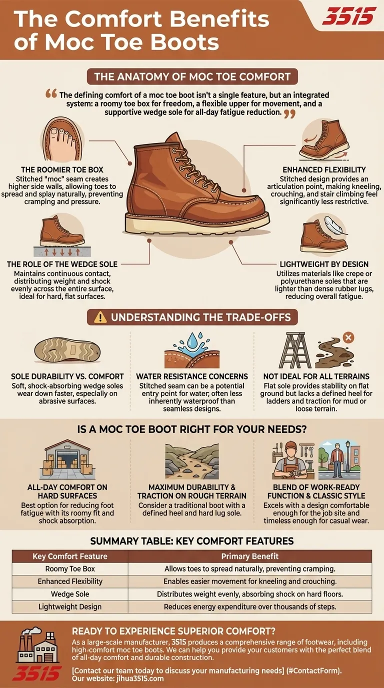 Quels sont les avantages en matière de confort des bottes à bout mocassin ? Confort supérieur toute la journée expliqué Guide Visuel