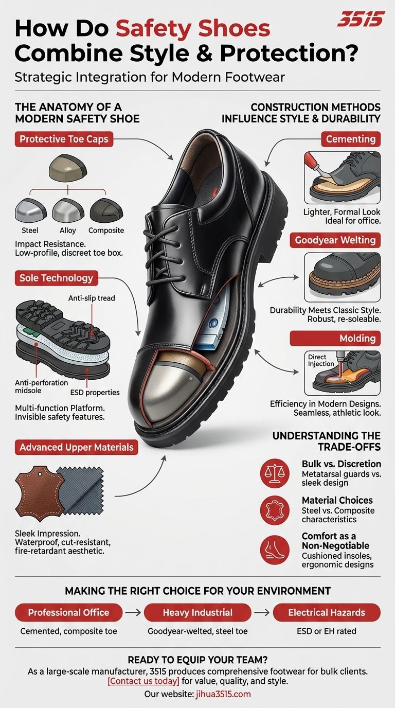How do safety shoes combine style and protection? Achieve a Professional Look Without Compromising Safety Visual Guide