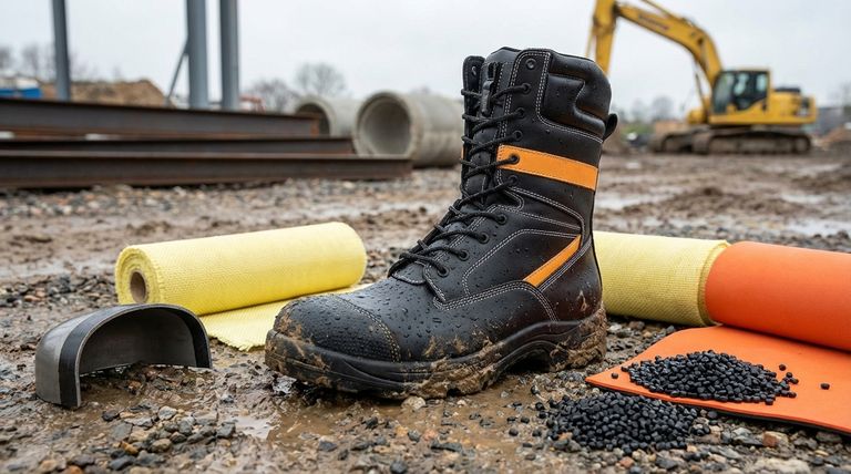Какие материалы используются в защитных сапогах? Руководство по ПВХ, резине и композитной защите