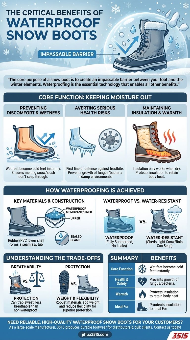 Was sind die Vorteile von wasserdichten Schneestiefeln? Essentieller Schutz für Sicherheit und Komfort im Winter Visuelle Anleitung