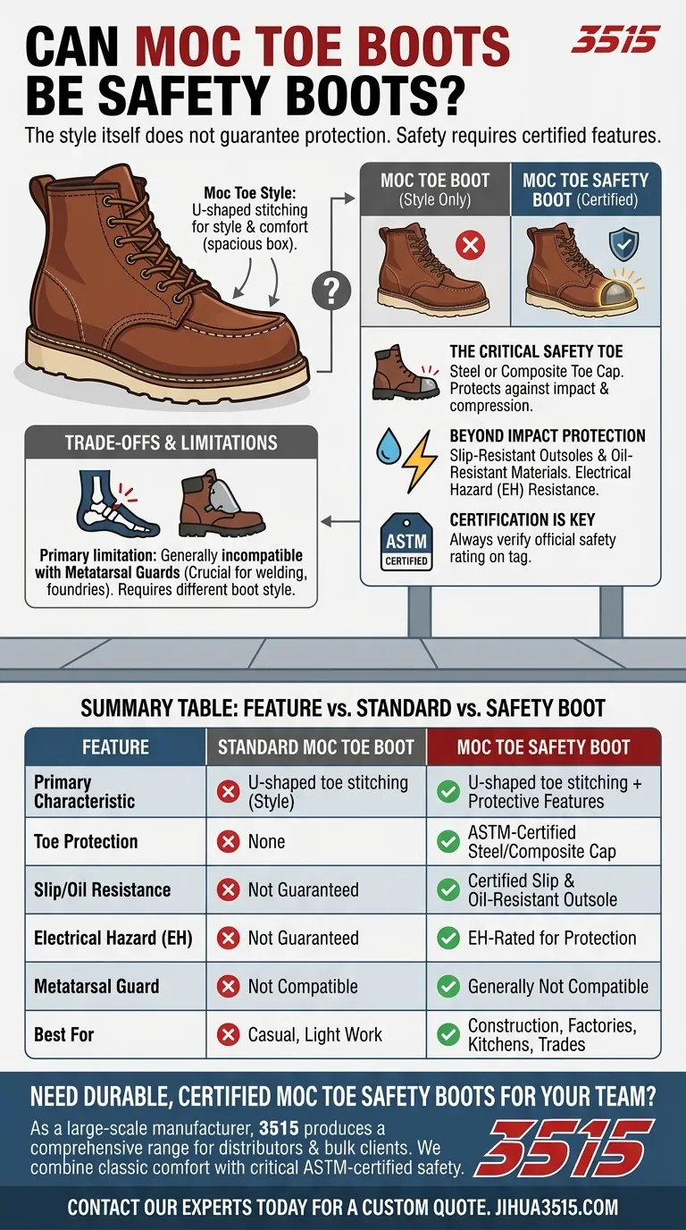 Les bottes à bout mocassin peuvent-elles être des bottes de sécurité ? Combiner style classique et protection certifiée Guide Visuel