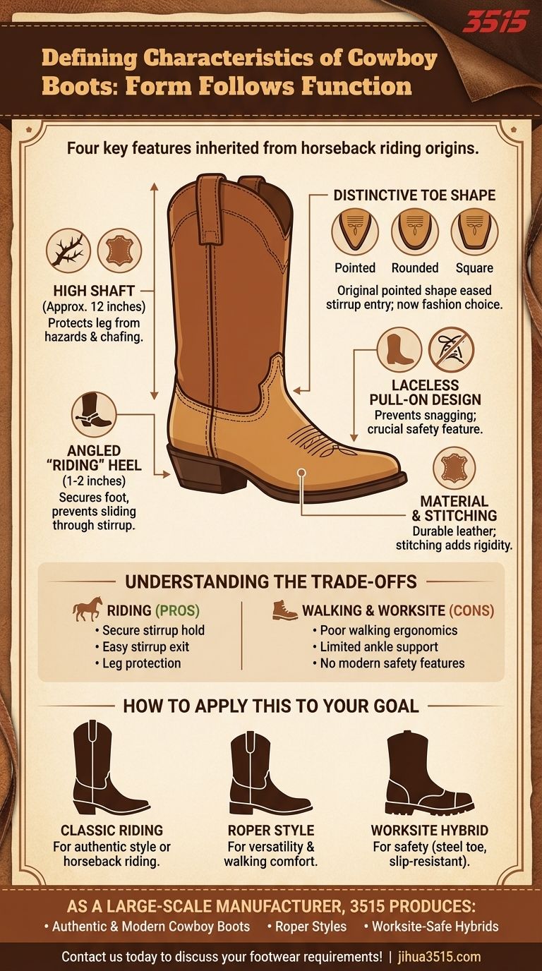 카우보이 부츠의 특징은 무엇인가요? 정통 서부 스타일과 기능 가이드 시각적 가이드