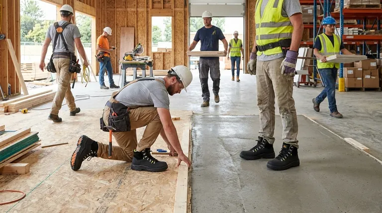 모카신 토 부츠는 어떤 직업에 적합한가요? 딱딱한 표면에서 일하는 기술직에게 필수적인 신발