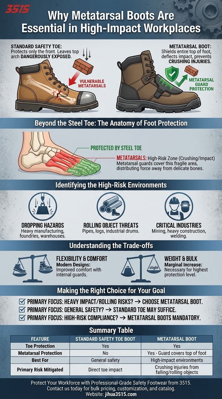 Warum sind Metatarsalstiefel in Arbeitsumgebungen mit hoher Belastung wichtig? Wesentlicher Schutz für die Schwerindustrie Visuelle Anleitung