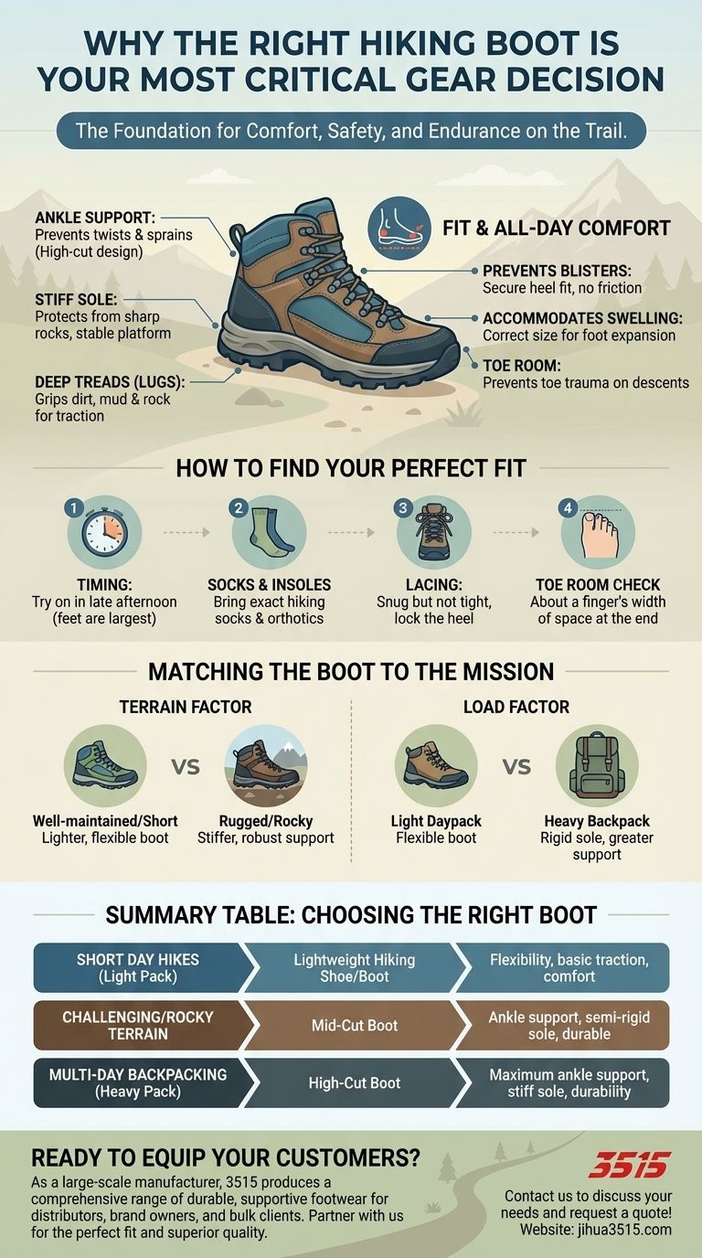 ¿Por qué es importante elegir las botas de montaña adecuadas? Garantiza comodidad, seguridad y rendimiento Guía Visual