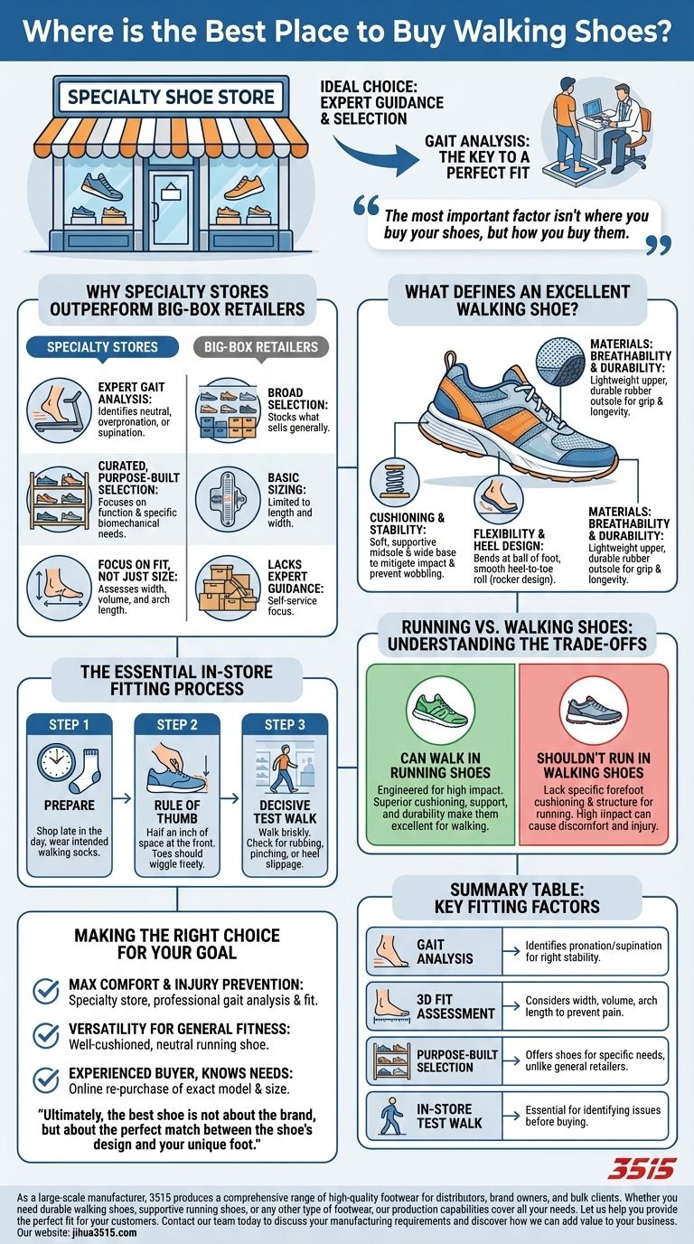 ¿Dónde es el mejor lugar para comprar zapatos para caminar? Encuentra el ajuste perfecto para tus pies Guía Visual
