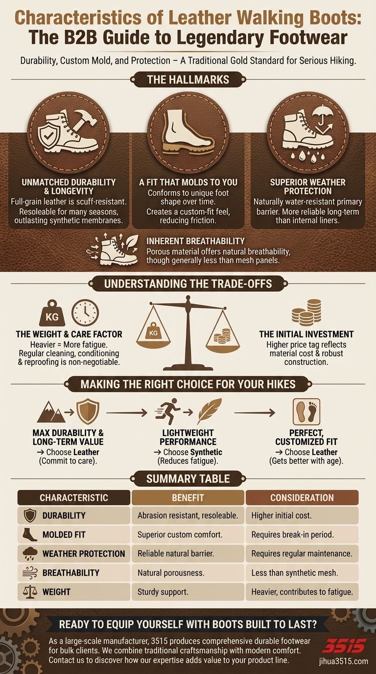 What are the characteristics of leather walking boots? Durability, Custom Fit & Superior Protection 图解指南