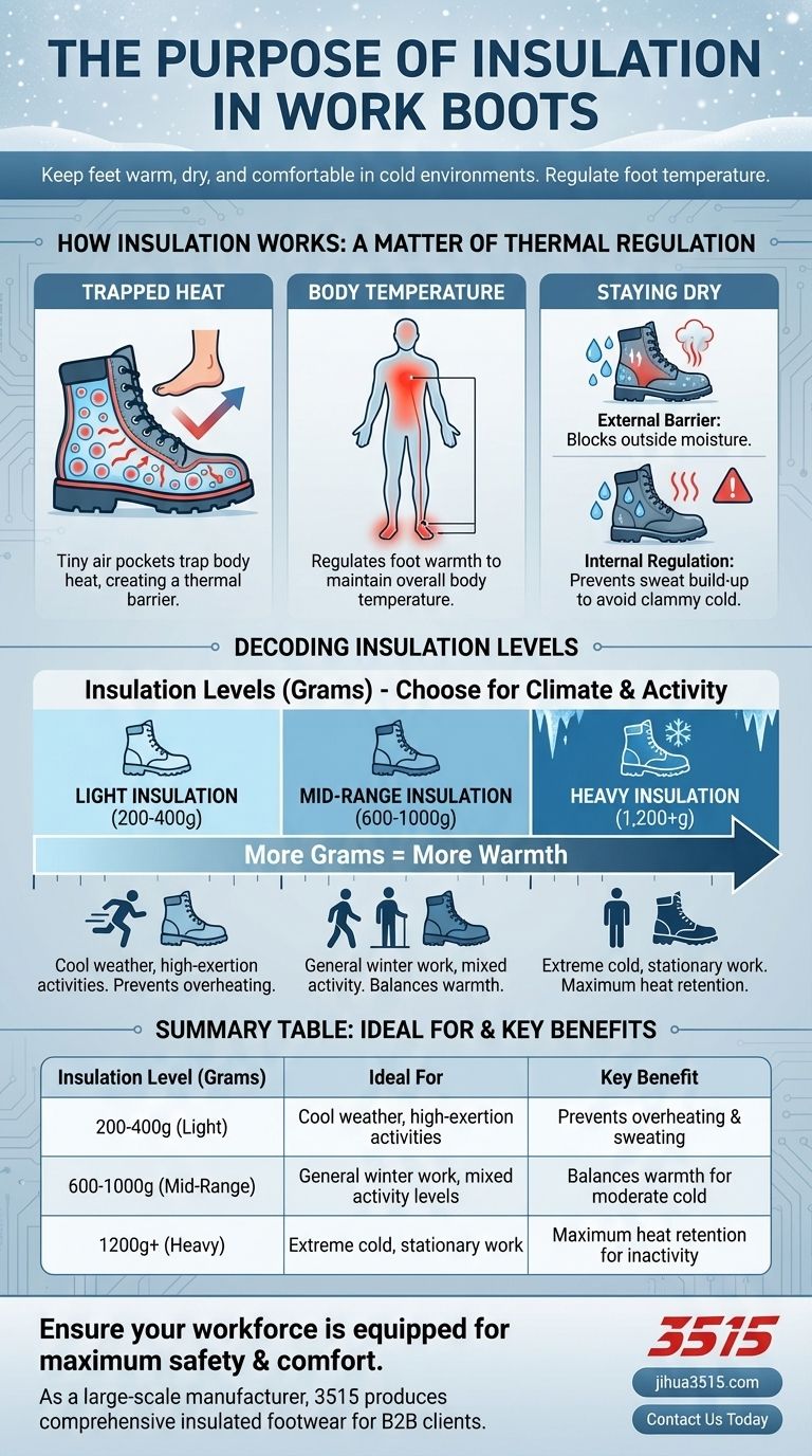 Quel est le but de l'isolation dans les bottes de travail ? Essentiel pour la chaleur et la sécurité par temps froid Guide Visuel